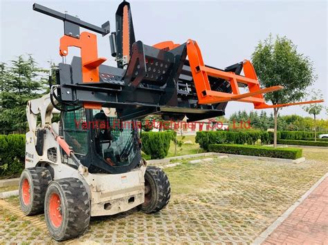 skid steer fire wood processor automatic firewood with saw and|rotary shear firewood processor.